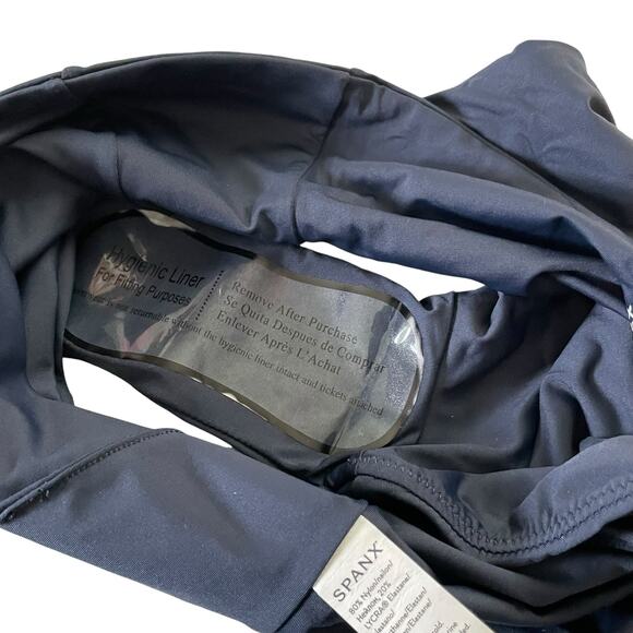 Spanx Womens High Waisted Swim Brief Size XS Sunkissed Navy Swim Bikini Bottom - Picture 7 of 9